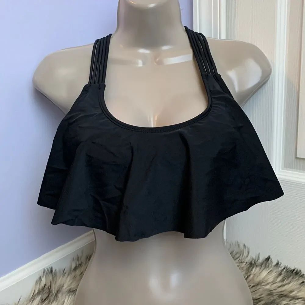 Xhilaration Swimsuit Top Bra Swimwear Black